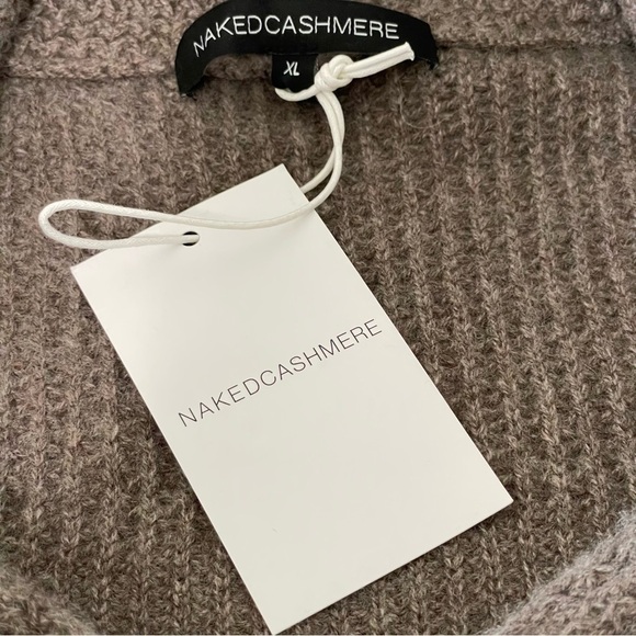 NWT NakedCashmere Samuel Shawl Collar Cashmere Cardigan Sweater Adobe XL - Picture 14 of 16